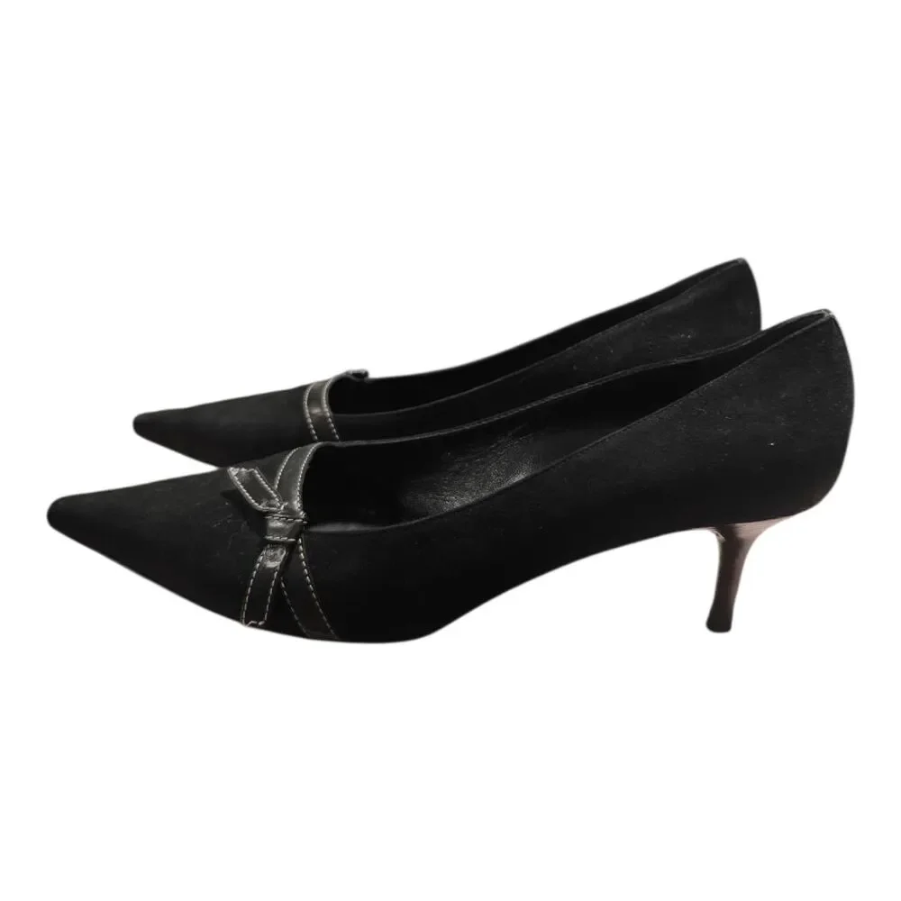 KATE SPADE Black Suede Pointy Toe Pumps Size 9.5M